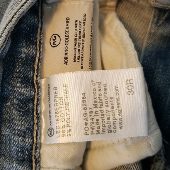 Adriano Goldschmied Ex-Boyfriend Slim/ Slouchy Slim Jeans SZ 30R/12 - Picture 4 of 10